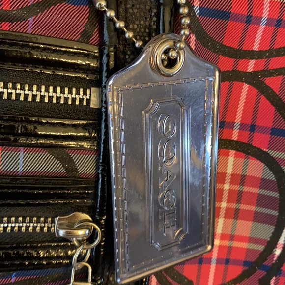 Coach Pink and Black Women's Tote Bag - Picture 9 of 12